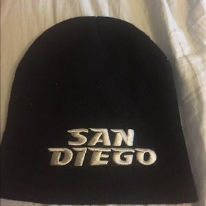 black san diego beanie